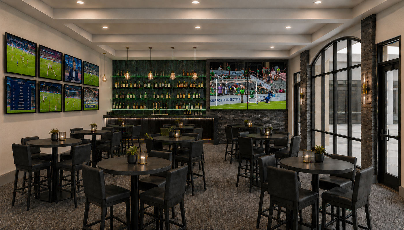 Concourse pub interior render